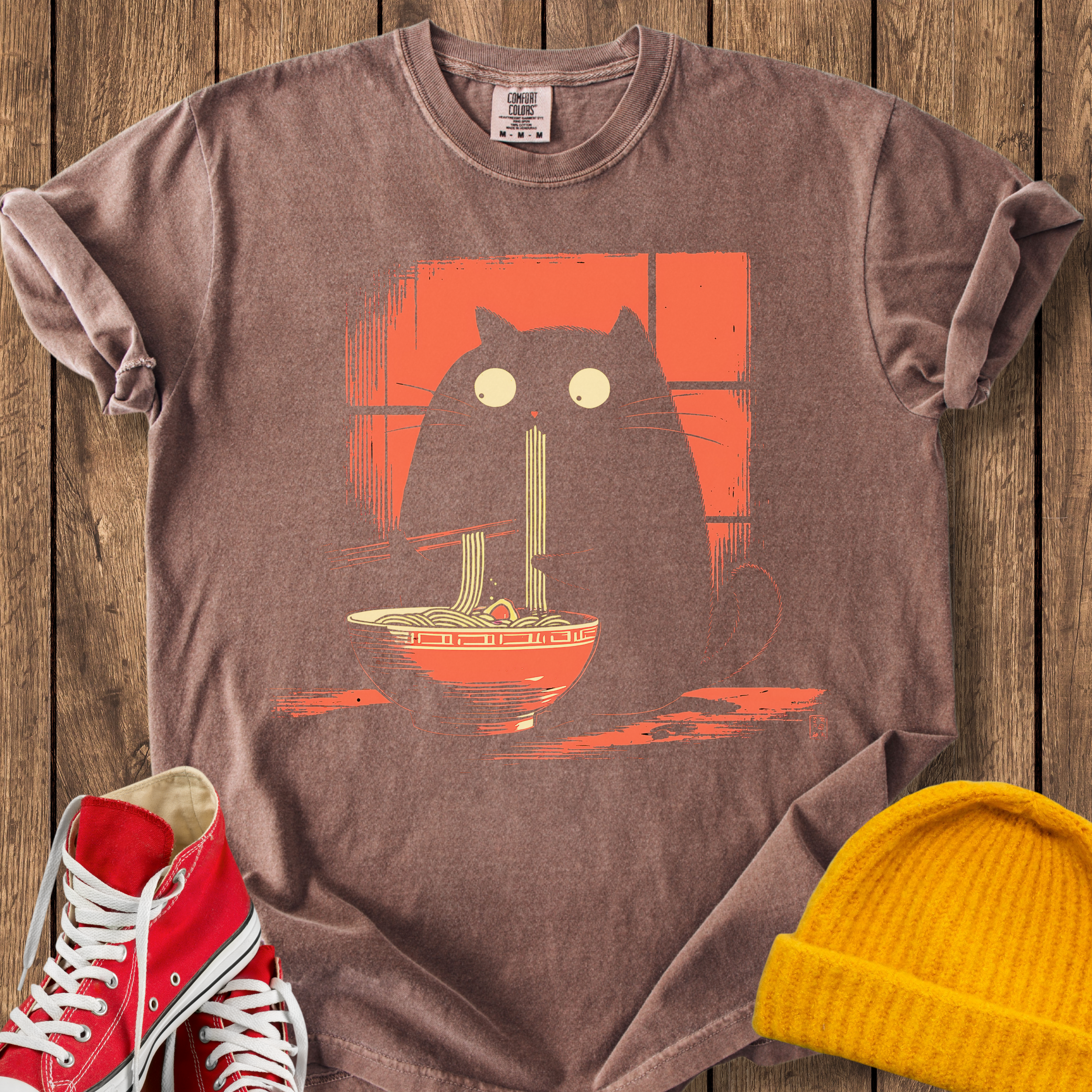 Cozy Cat Ramen T-Shirt